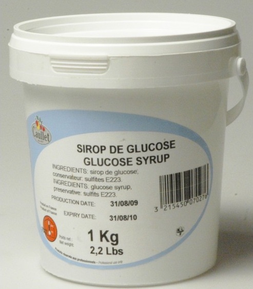 un pot de sirop de glucose