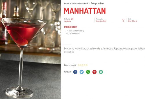 le manhattan destination cocktail